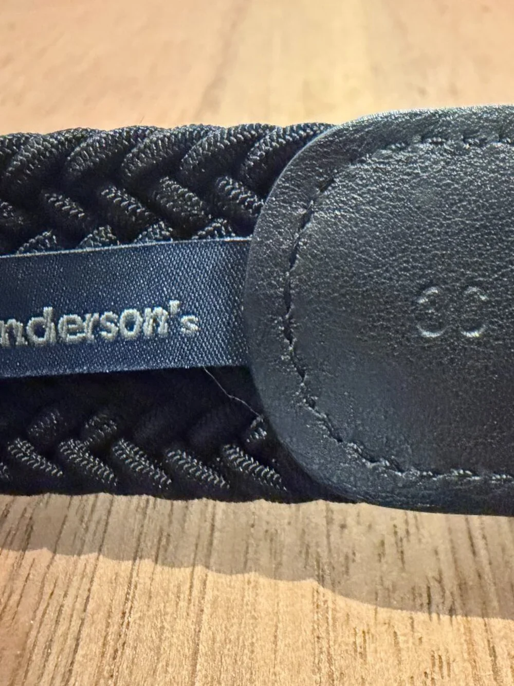 Andersons black woven